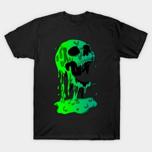 Green Melting Skull T-Shirt